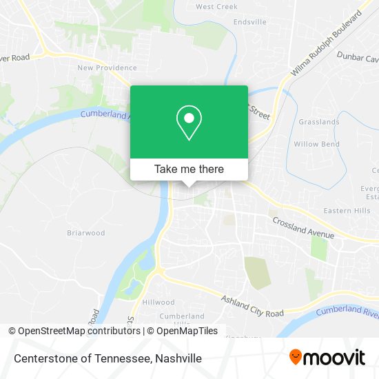 Mapa de Centerstone of Tennessee