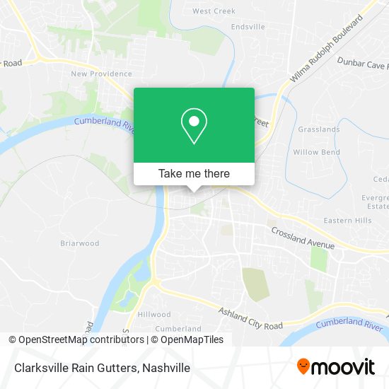 Mapa de Clarksville Rain Gutters