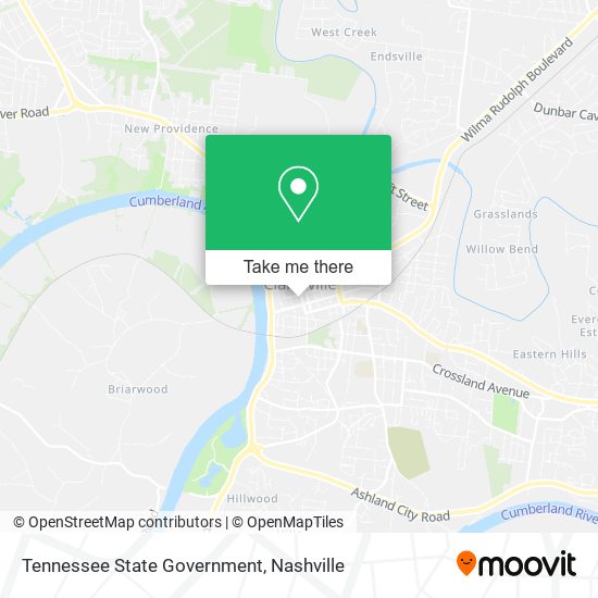 Mapa de Tennessee State Government