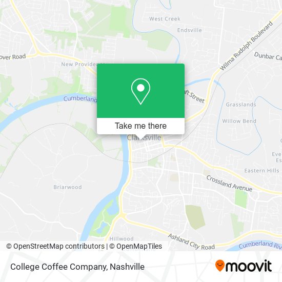 College Coffee Company map