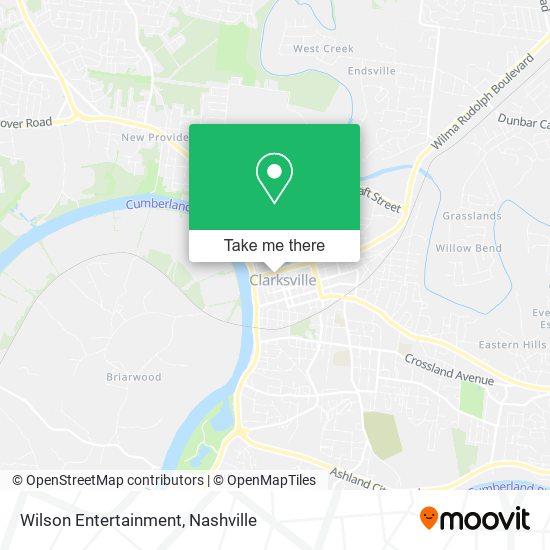 Wilson Entertainment map