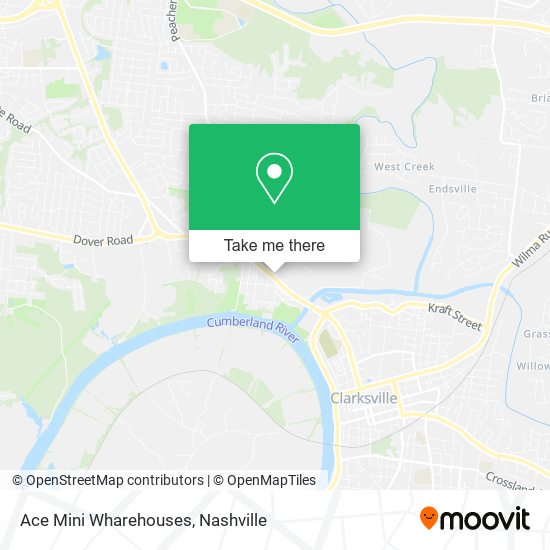 Ace Mini Wharehouses map