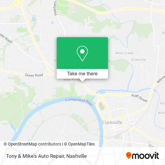 Tony & Mike's Auto Repair map