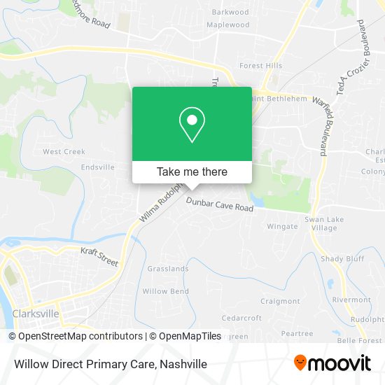 Mapa de Willow Direct Primary Care