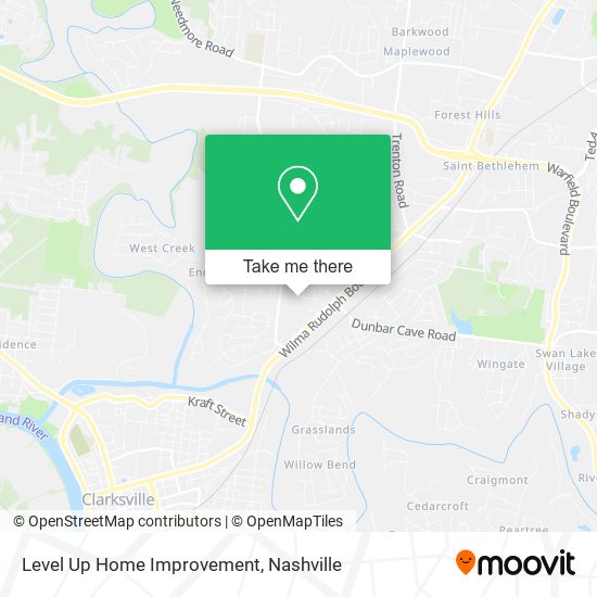 Mapa de Level Up Home Improvement