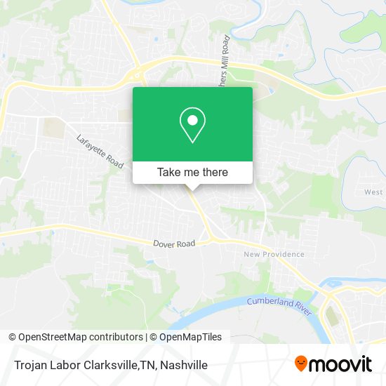 Mapa de Trojan Labor Clarksville,TN