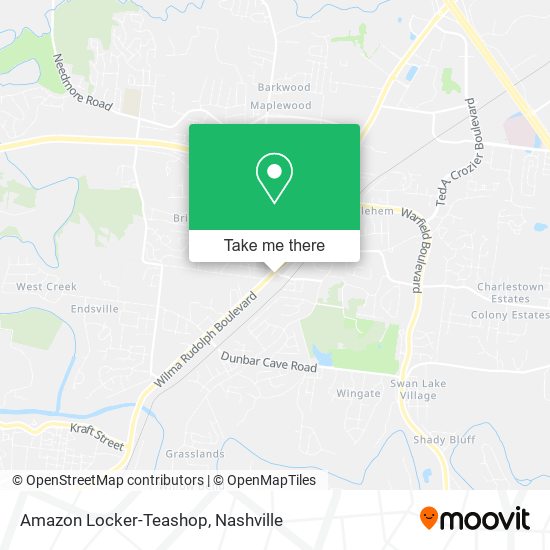 Amazon Locker-Teashop map