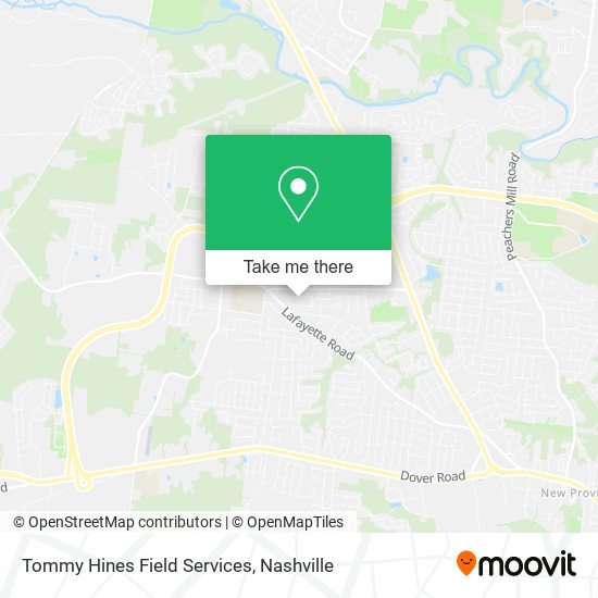 Tommy Hines Field Services map