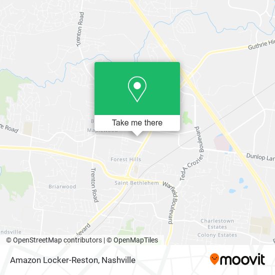 Amazon Locker-Reston map