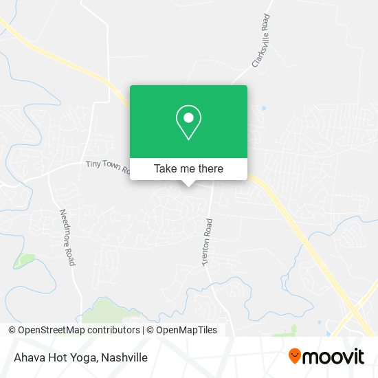 Mapa de Ahava Hot Yoga