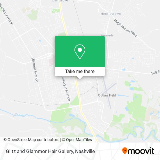 Glitz and Glammor Hair Gallery map