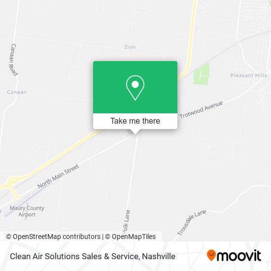 Mapa de Clean Air Solutions Sales & Service