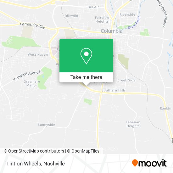 Tint on Wheels map