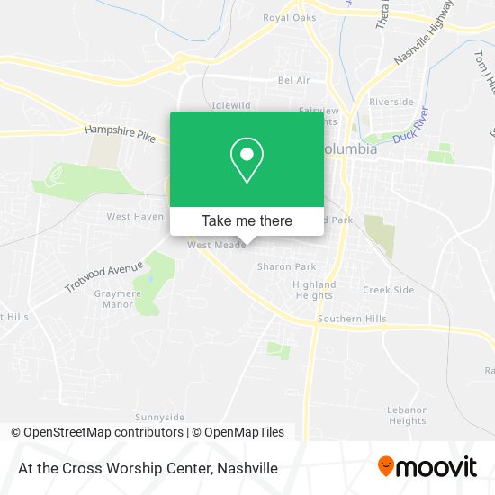 At the Cross Worship Center map