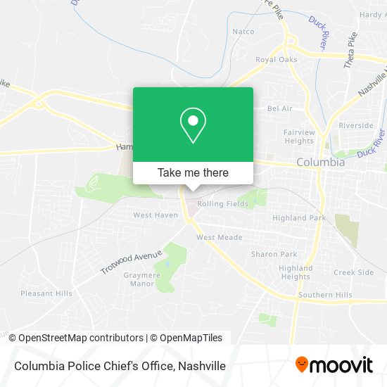 Mapa de Columbia Police Chief's Office