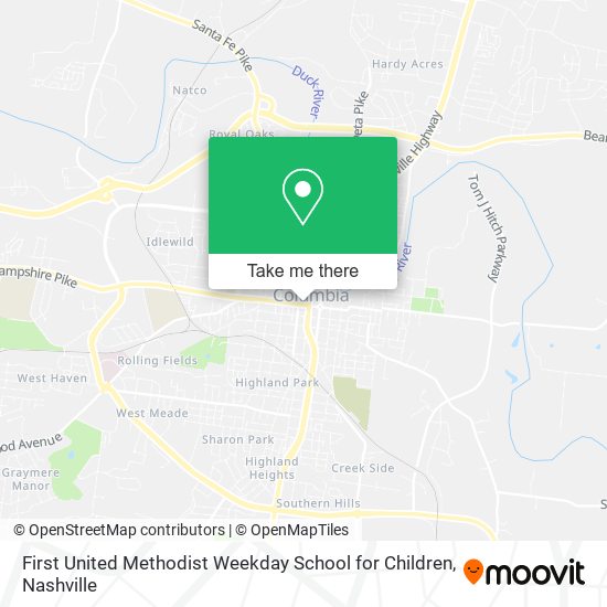 First United Methodist Weekday School for Children map