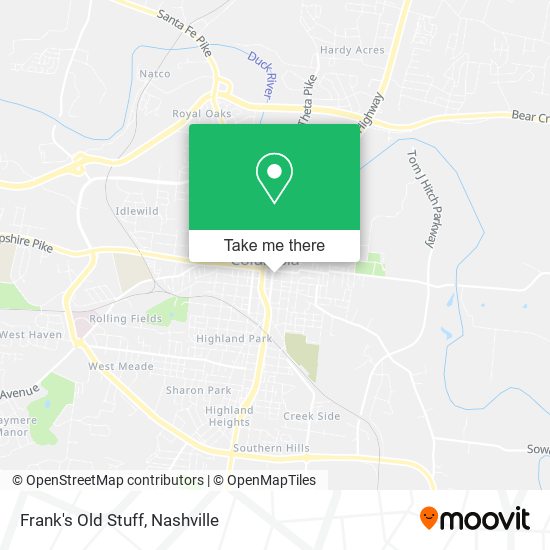 Frank's Old Stuff map