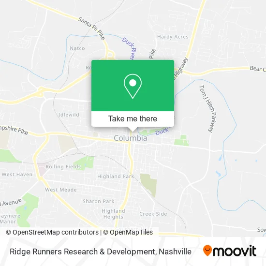 Ridge Runners Research & Development map