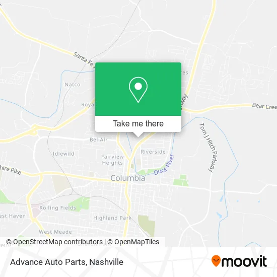 Advance Auto Parts map