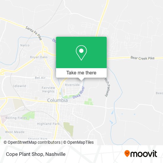 Mapa de Cope Plant Shop
