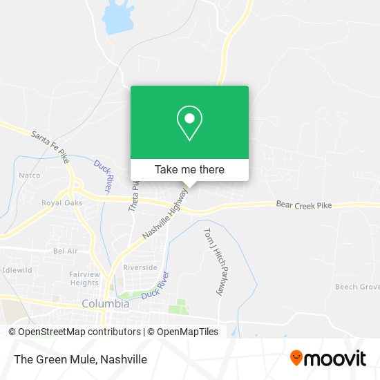 Mapa de The Green Mule
