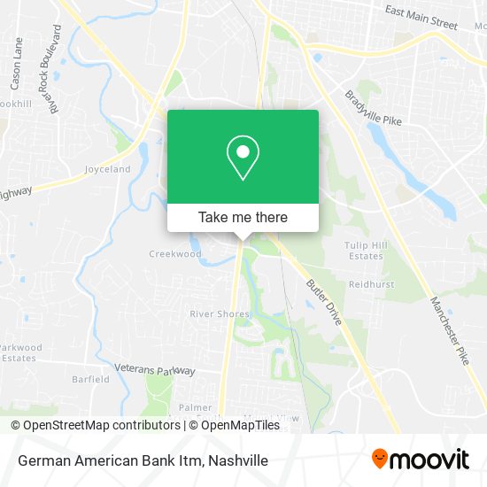 German American Bank Itm map
