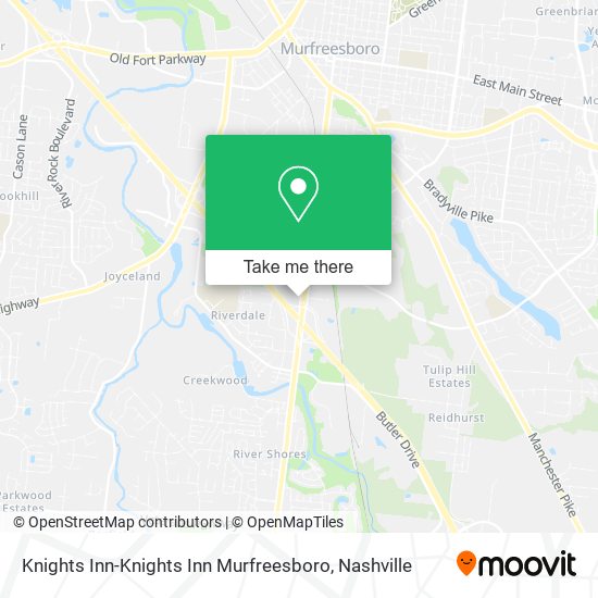 Knights Inn-Knights Inn Murfreesboro map