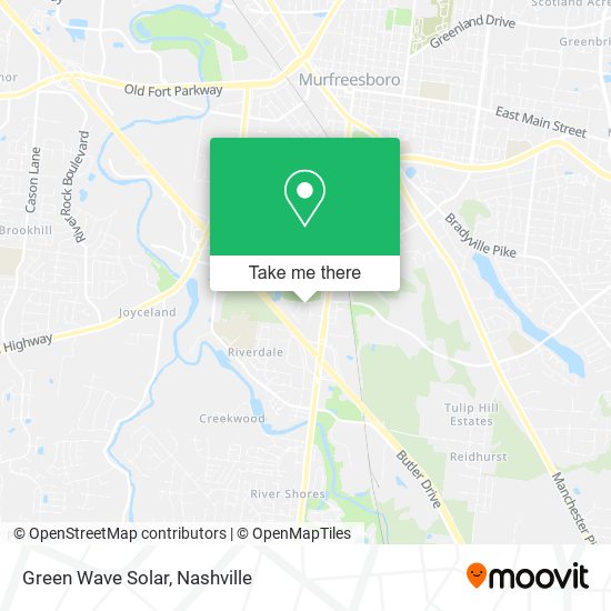 Green Wave Solar map