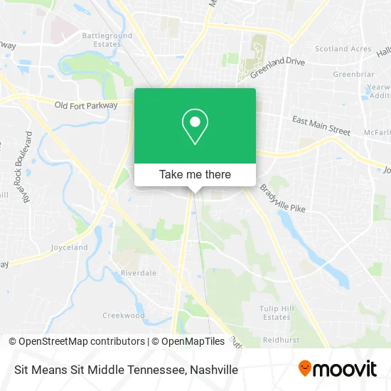 Mapa de Sit Means Sit Middle Tennessee