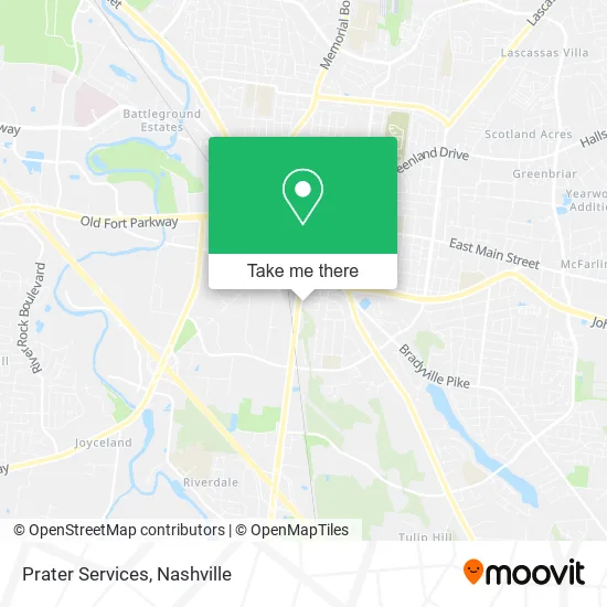Prater Services map