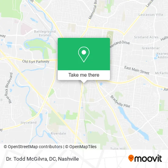 Dr. Todd McGilvra, DC map
