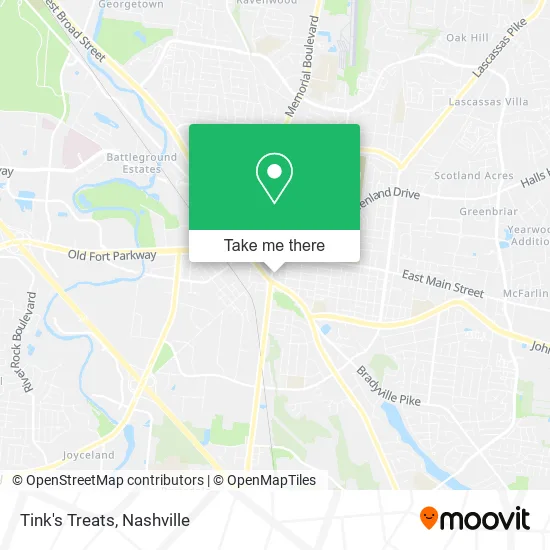 Tink's Treats map