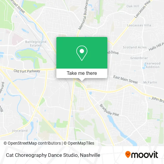Cat Choreography Dance Studio map