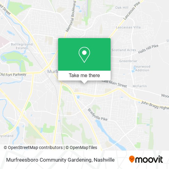 Mapa de Murfreesboro Community Gardening