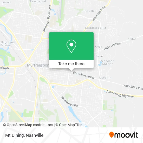 Mt Dining map