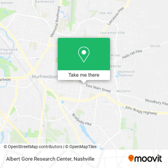 Albert Gore Research Center map