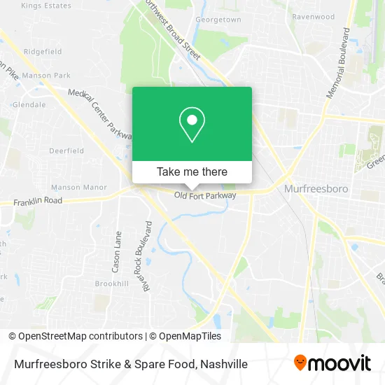 Murfreesboro Strike & Spare Food map