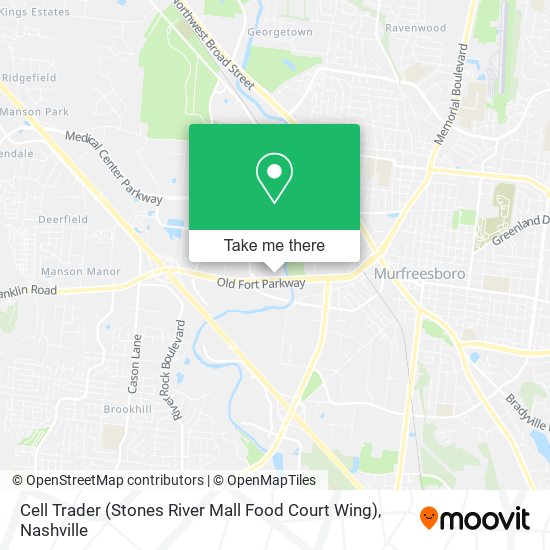 Cell Trader (Stones River Mall Food Court Wing) map