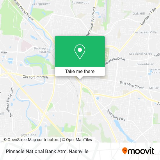 Mapa de Pinnacle National Bank Atm