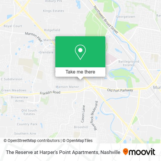 Mapa de The Reserve at Harper's Point Apartments