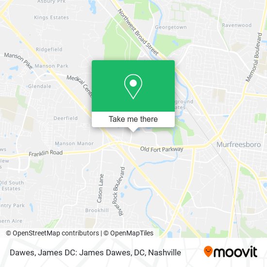 Dawes, James DC: James Dawes, DC map