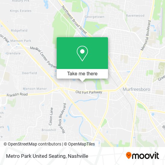 Metro Park United Seating map