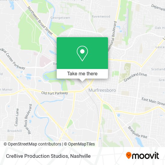 Cre8ive Production Studios map