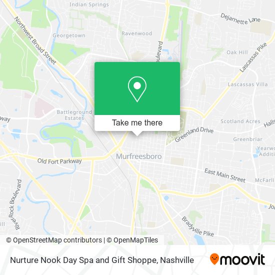 Nurture Nook Day Spa and Gift Shoppe map
