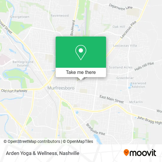 Arden Yoga & Wellness map