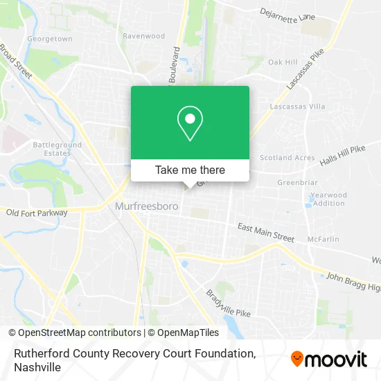 Rutherford County Recovery Court Foundation map
