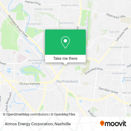 Atmos Energy Corporation map