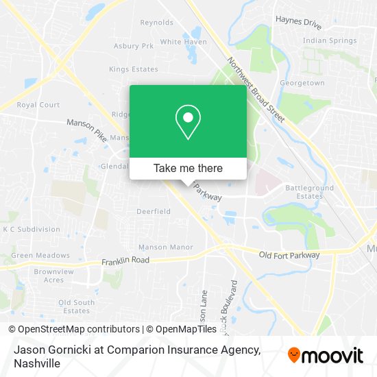 Jason Gornicki at Comparion Insurance Agency map