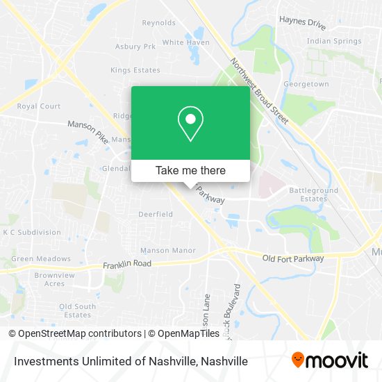Investments Unlimited of Nashville map