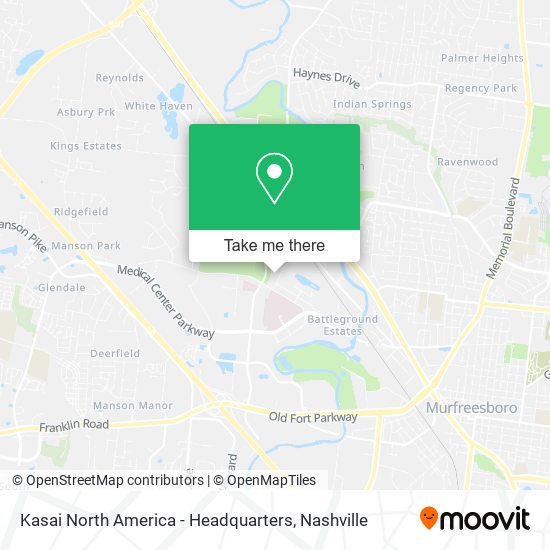 Kasai North America - Headquarters map